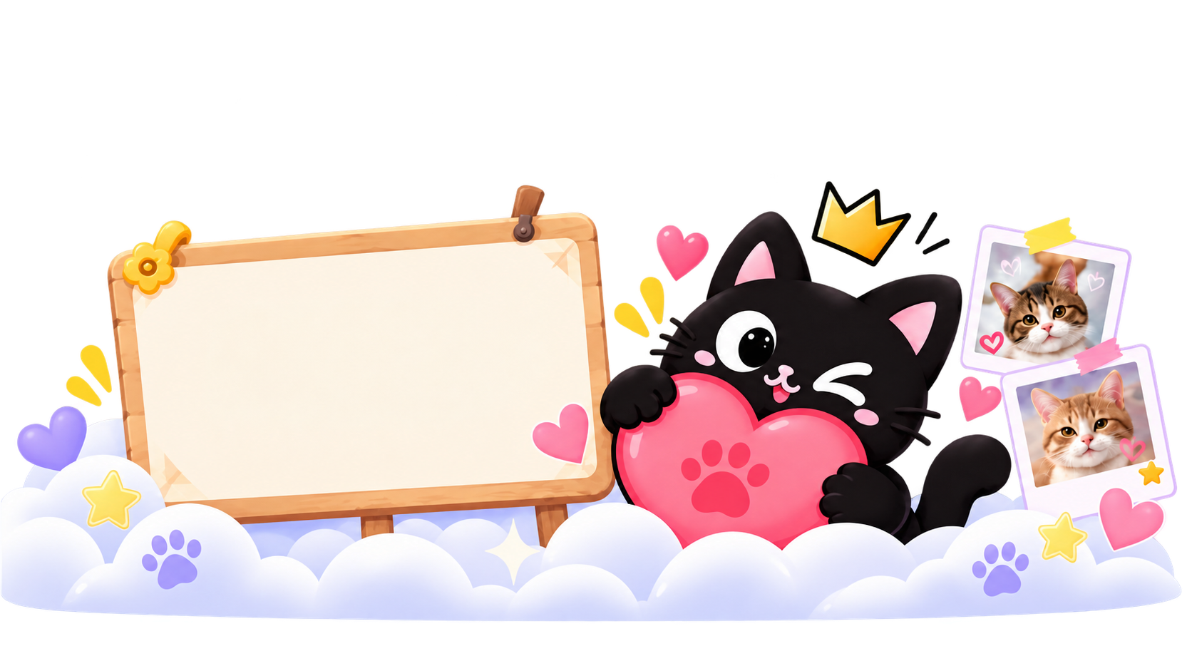 Mèo MeowUp gửi lời mời
